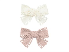 Lil Atelier hair clips peach whip/turtledove (2-pack)